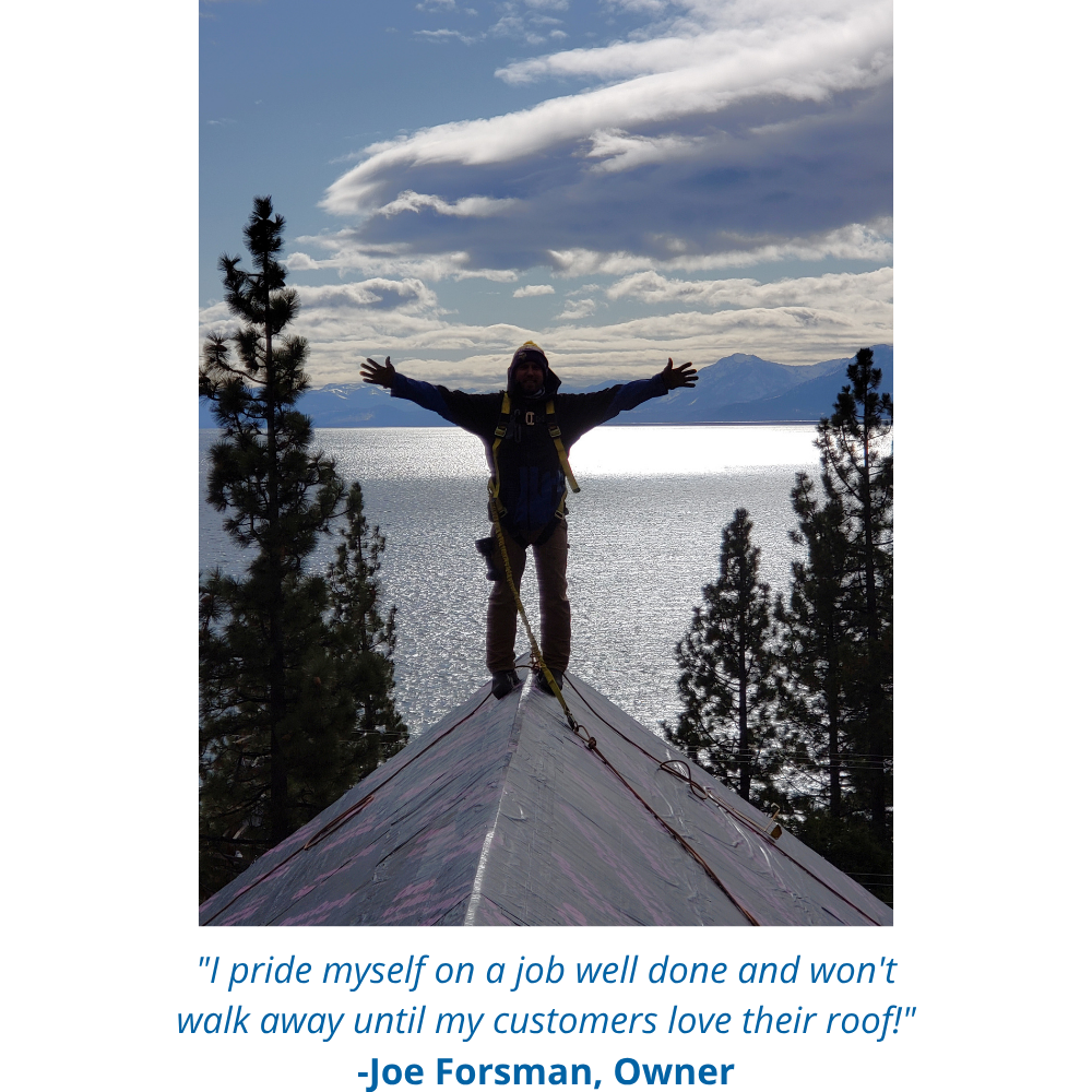 Owner on top of roof